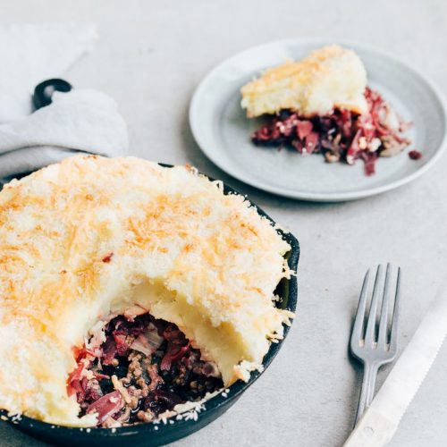 Ovenschotel met rode kool