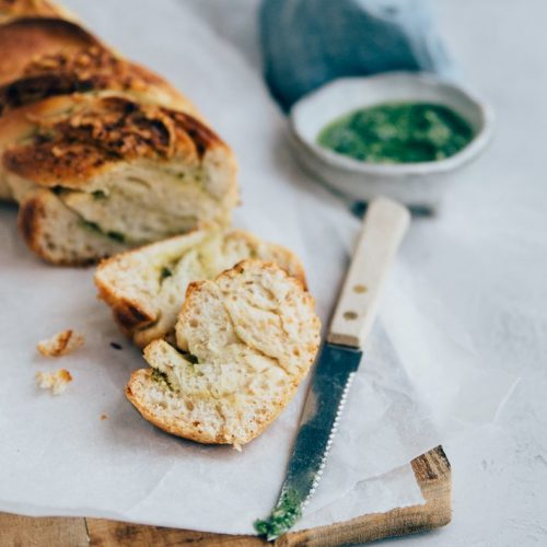 Pestobrood van 3 ingrediënten