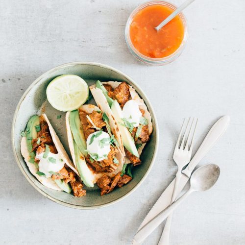 Pulled beef taco's