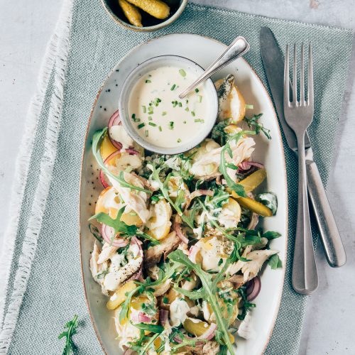 Salade met makreel