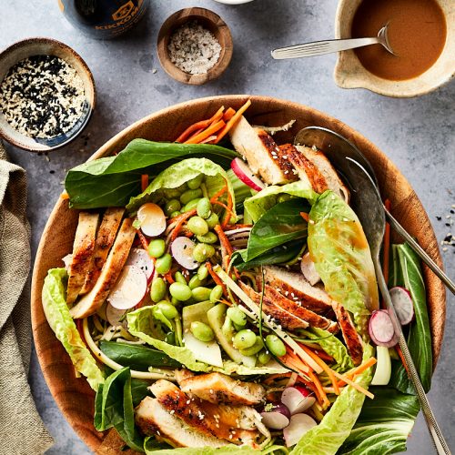 salade met misodressing