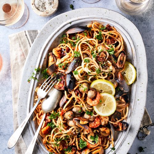 Pasta met zeevruchten