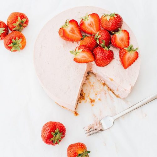 aardbeien kwarktaart