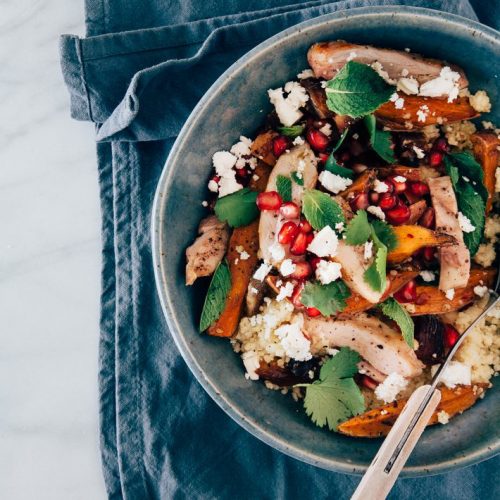 couscous salade met kip