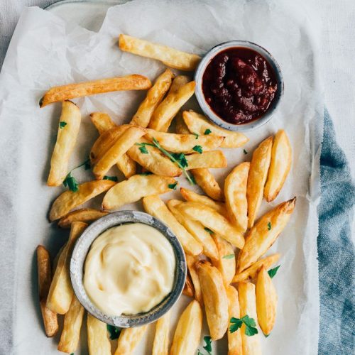 zelfgemaakte friet uit de airfryer