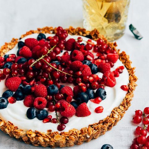 taart met rood fruit