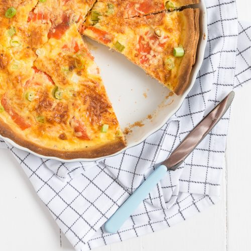 quiche met zalm