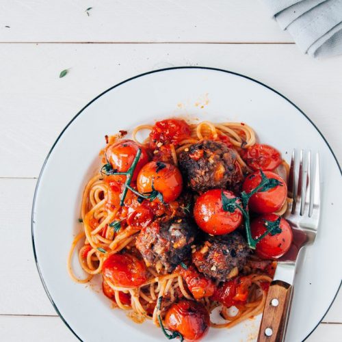 spaghetti met gehaktballetjes