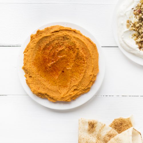 hummus zongedroogde tomaat