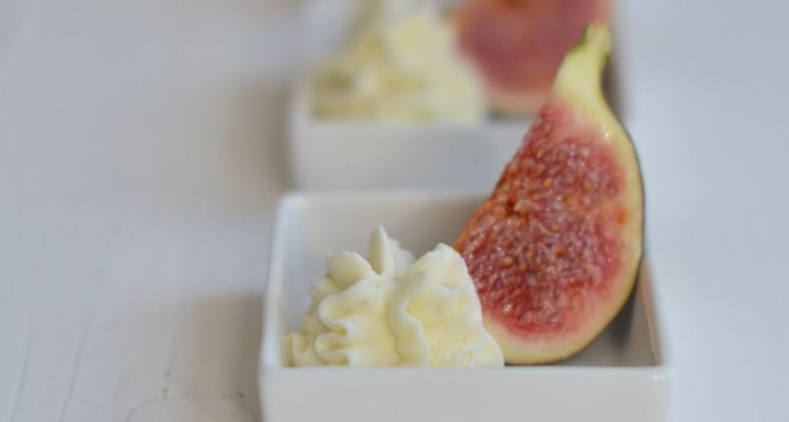 vijgen met gorgonzolamousse
